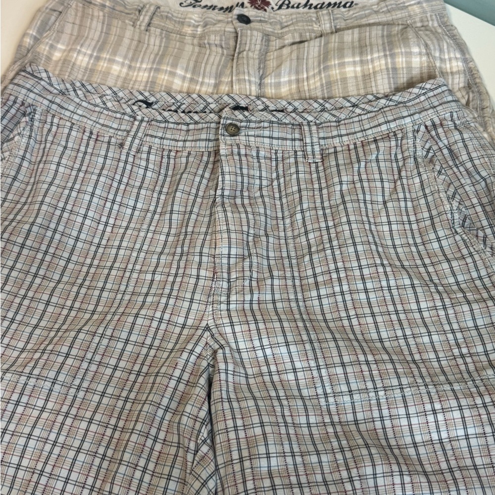 Two Pairs Tommy Bahama Plaid Shorts